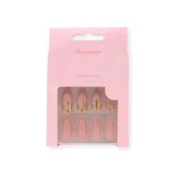 24 pcs Press On Nails Dripping Gold