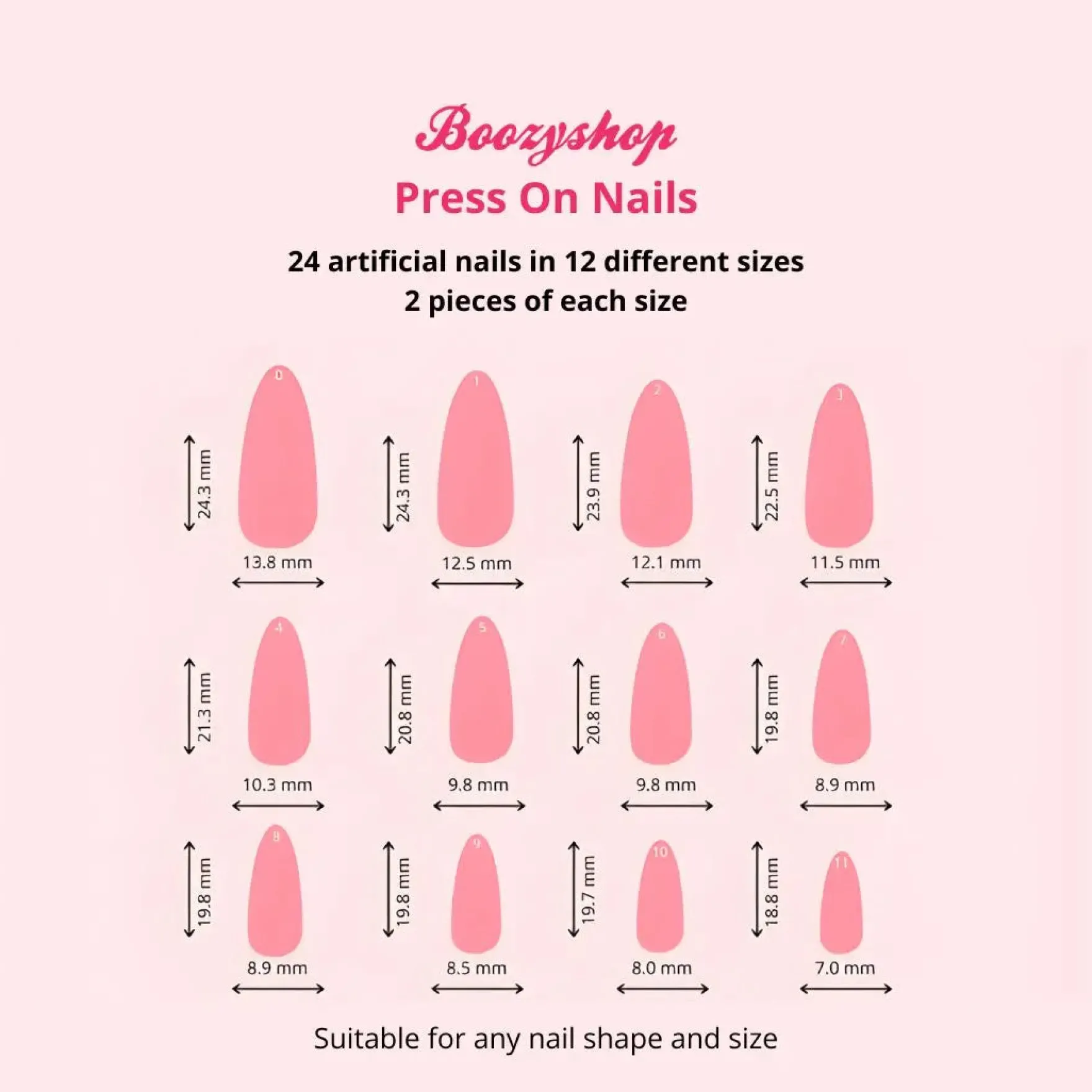 24 pcs Press On Nails Dripping Gold