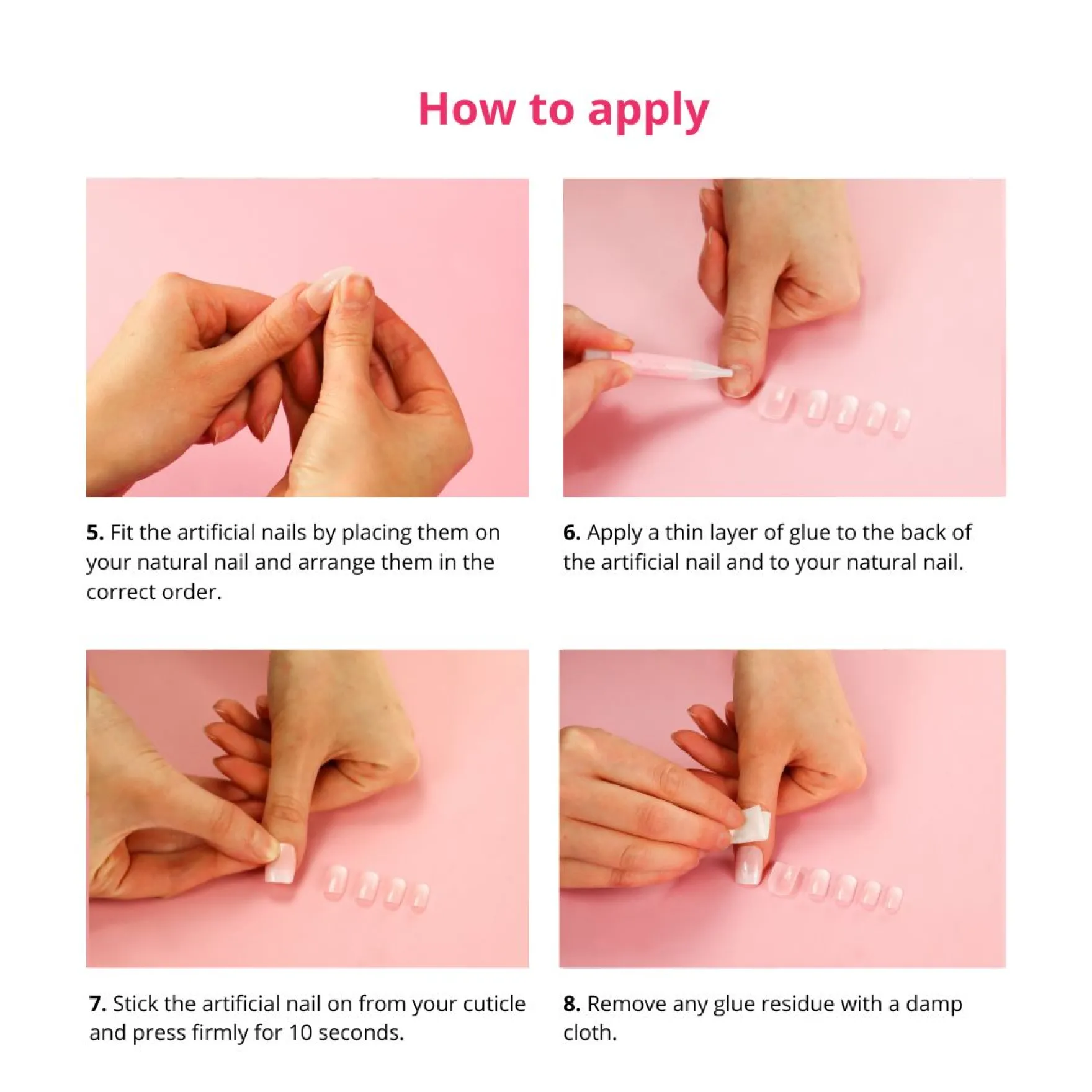 24 pcs Press On Nails Glazed Donut