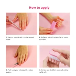 24 pcs Press On Nails Glazed Donut