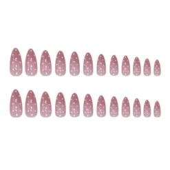 24 pcs Press On Nails Polka Dots