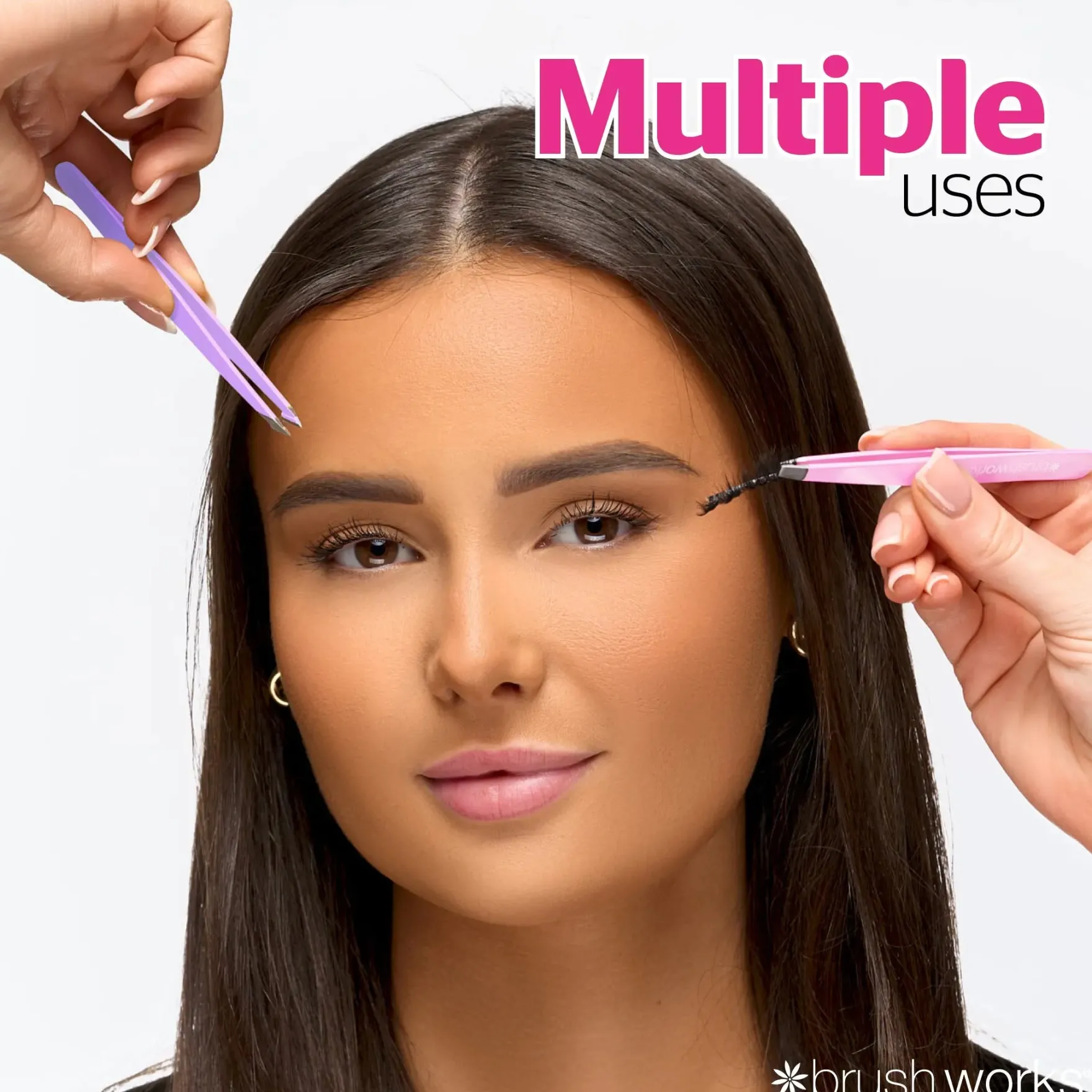4 Piece Combination Tweezer Set Pastels