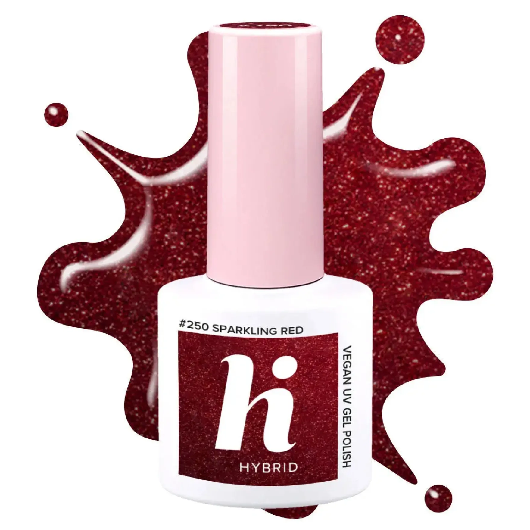 250 Sparkling Red UV Gel Polish