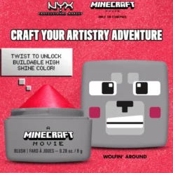 A Minecraft Movie Cheeky Mob Balms Blush Wolfin' Around