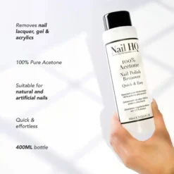 100% Acetone Nail Polish Remover 400ml