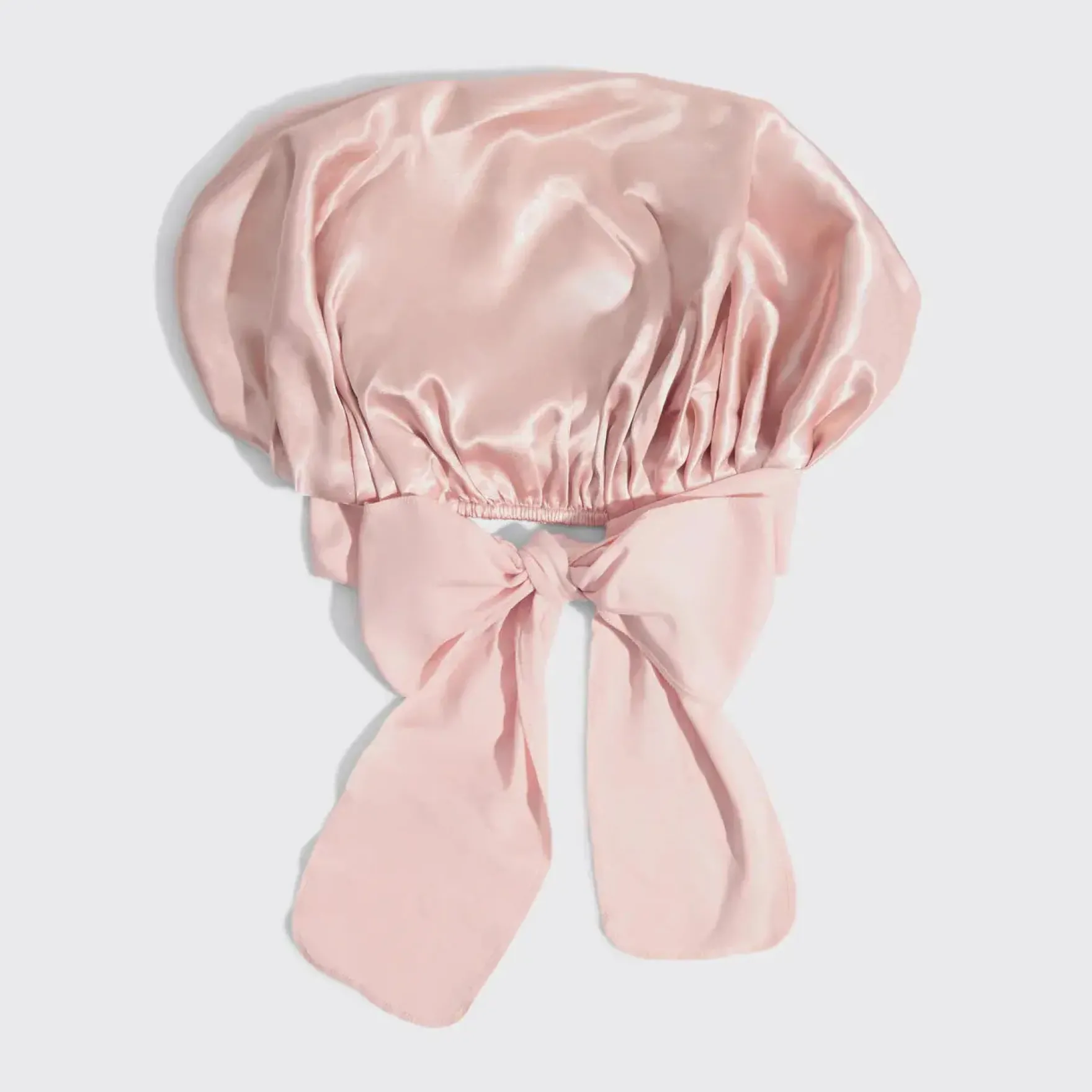 Adjustable Oversized Satin Bonnet Blush