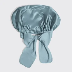Adjustable Oversized Satin Bonnet Haze Blue