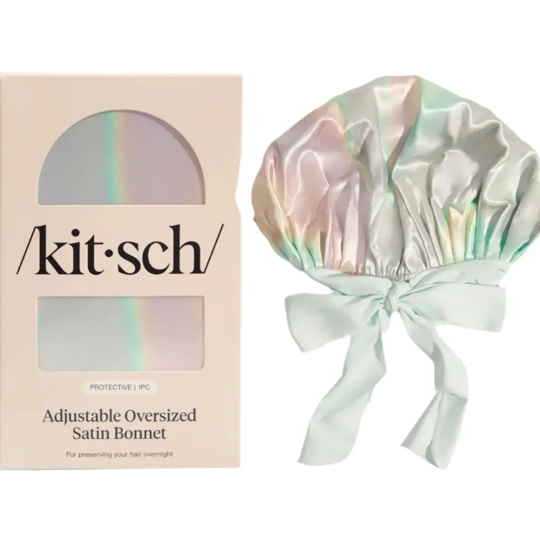 Adjustable Oversized Satin Bonnet Aura