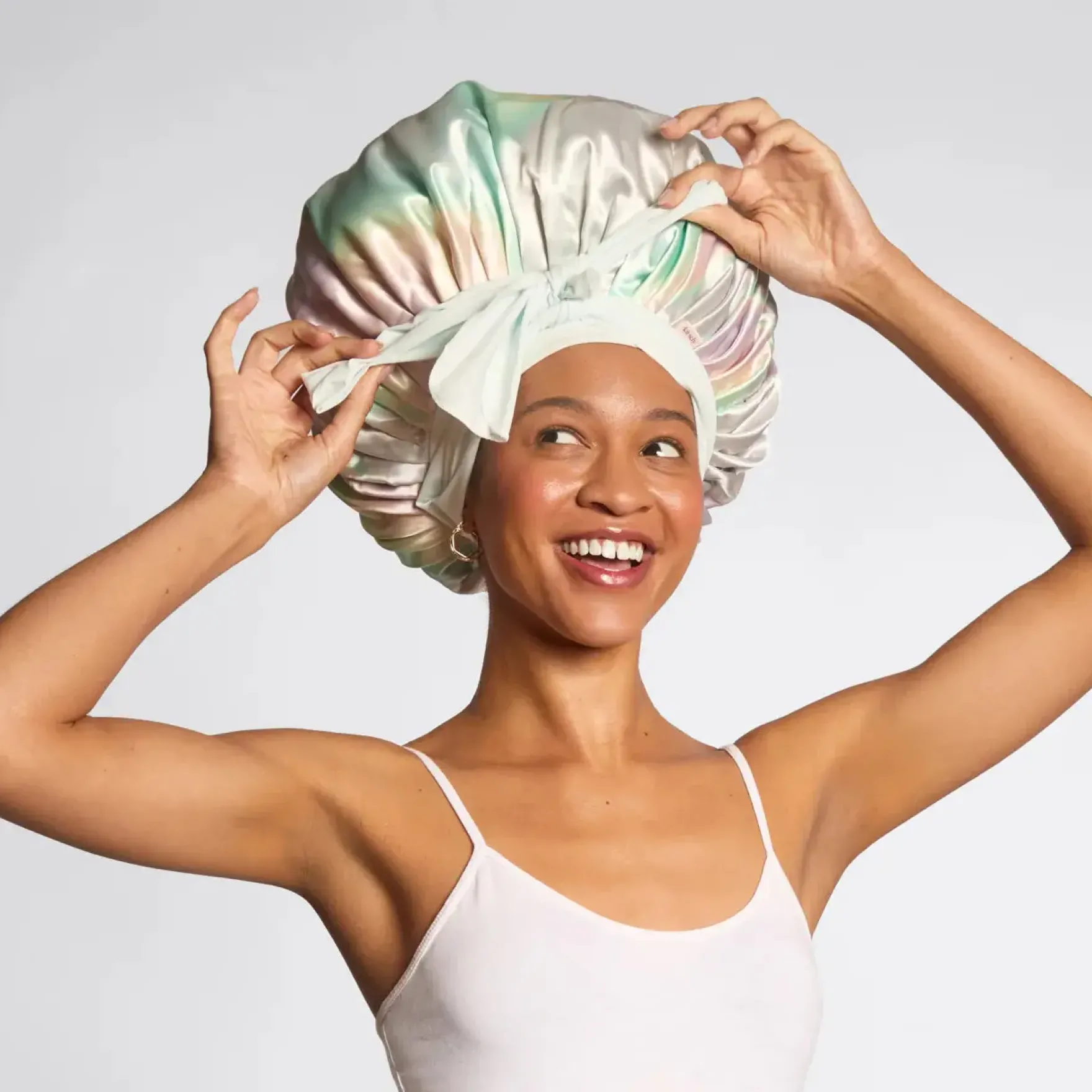 Adjustable Oversized Satin Bonnet Aura