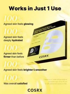 Advanced Snail Mucin Glass Glow Hydrogel Mask 3-Pack