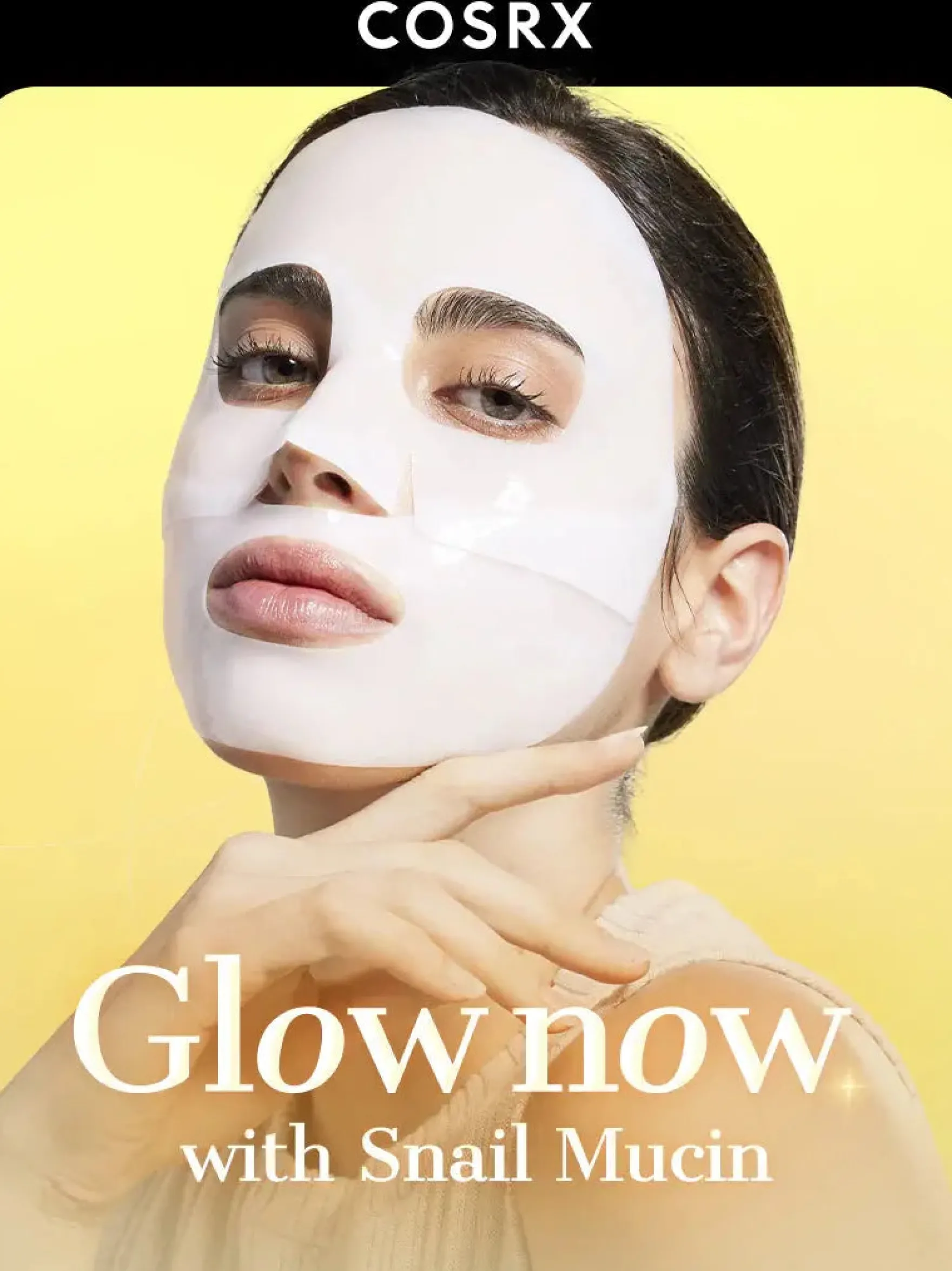 Advanced Snail Mucin Glass Glow Hydrogel Mask 3-Pack