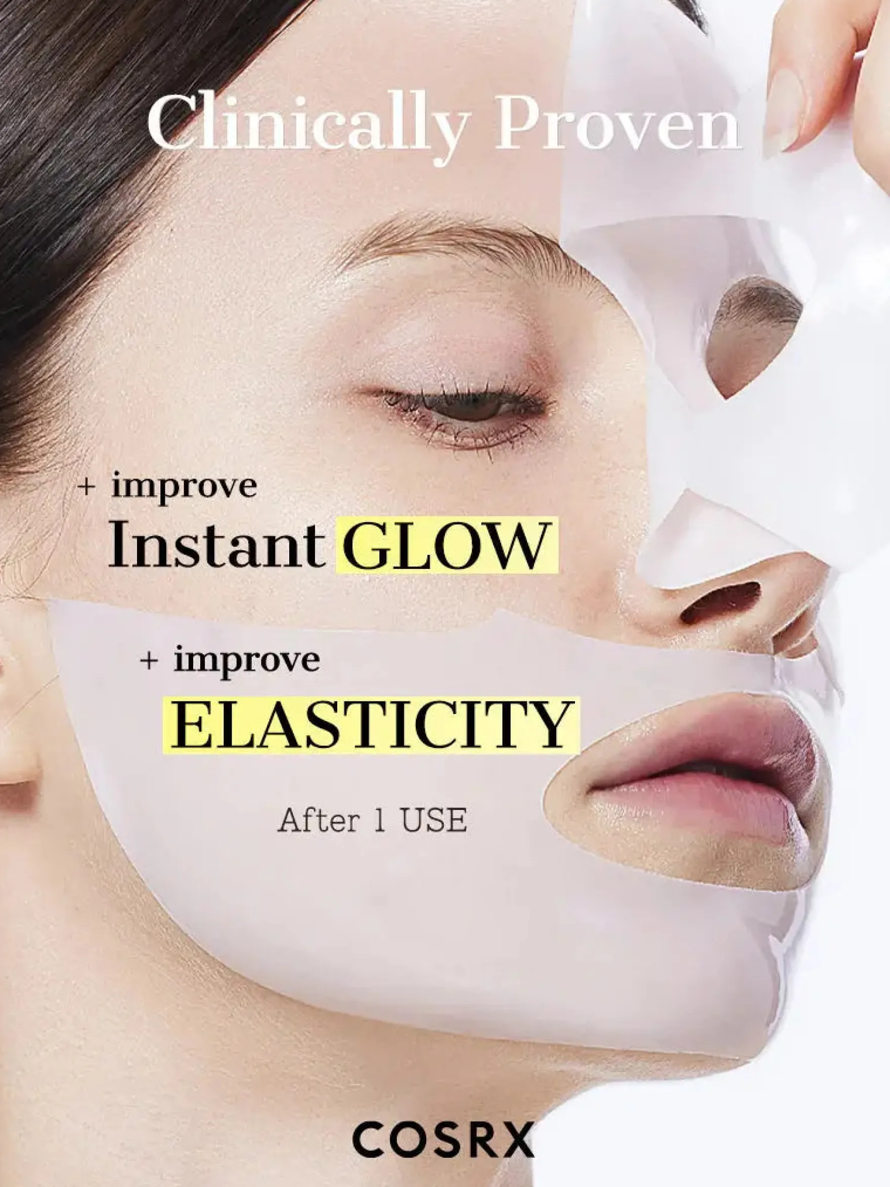 Advanced Snail Mucin Glass Glow Hydrogel Mask 1 pc