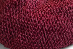 African Net Sponge Sapo Burgundy Red