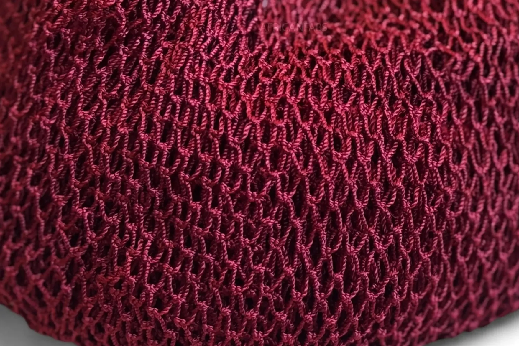 African Net Sponge Sapo Burgundy Red