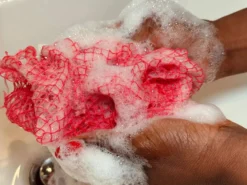 African Net Sponge Sapo Dark Pink