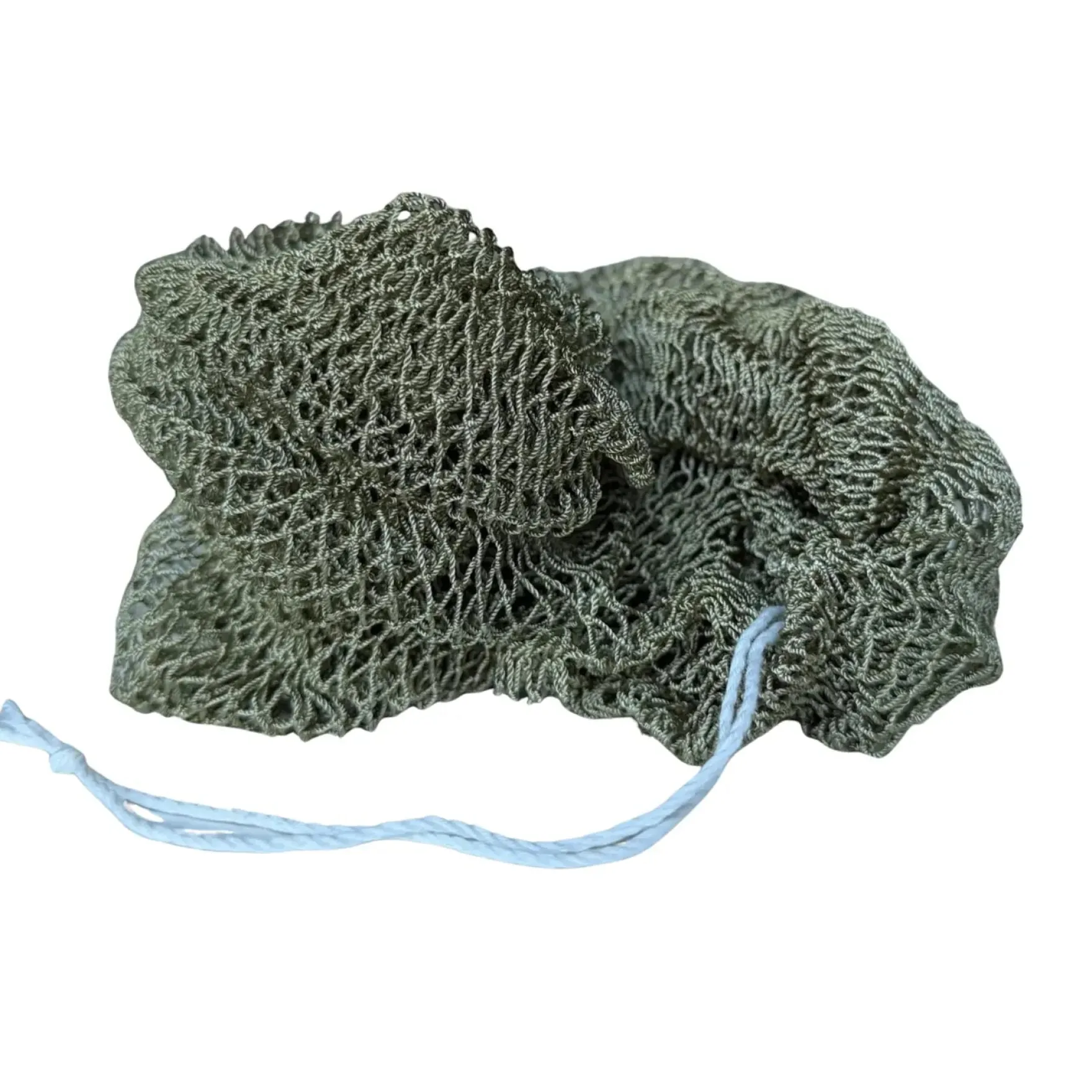 African Net Sponge Sapo Olive Green