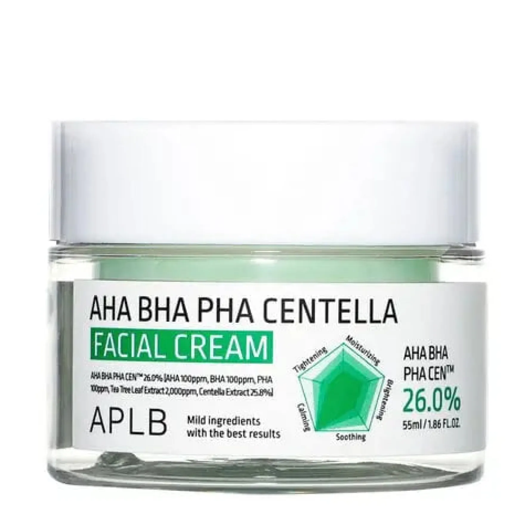 AHA BHA PHA Centella Facial Cream