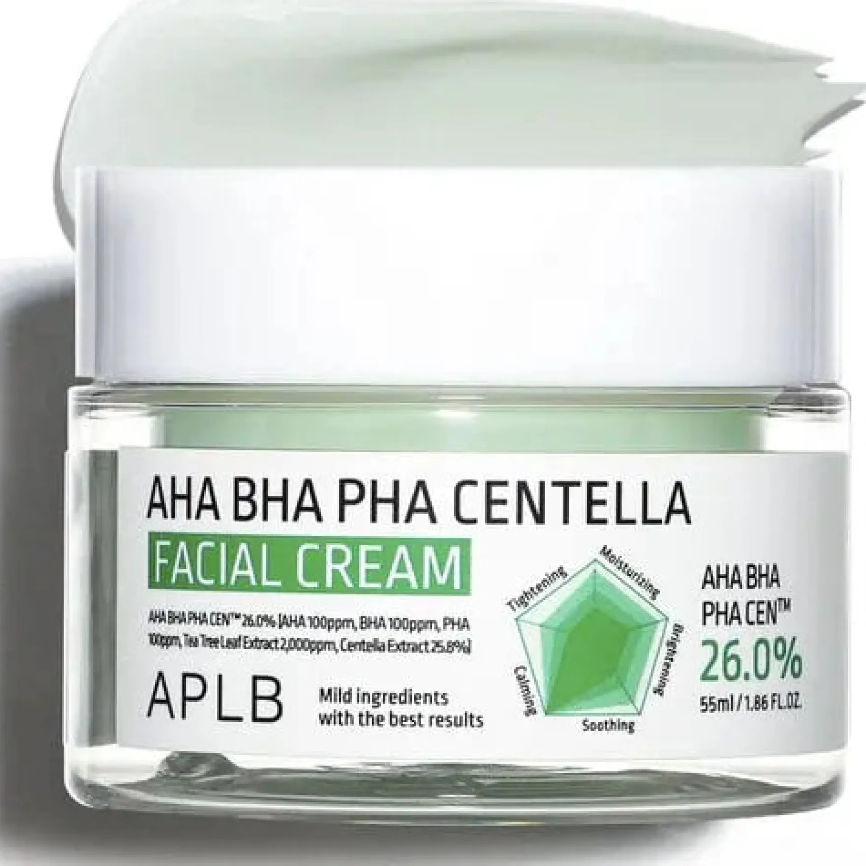 AHA BHA PHA Centella Facial Cream