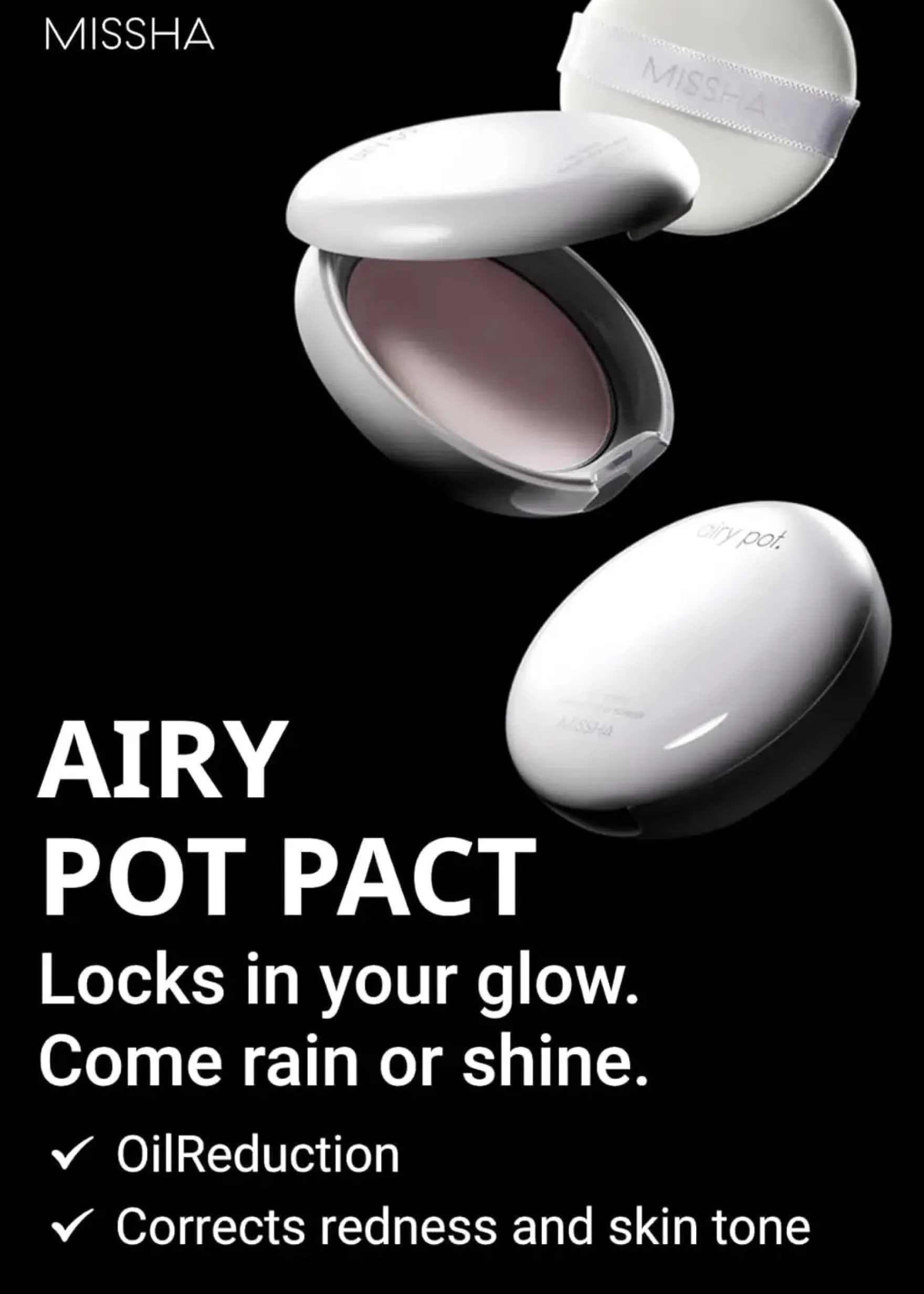Airy Pot Pressed Powder Pink