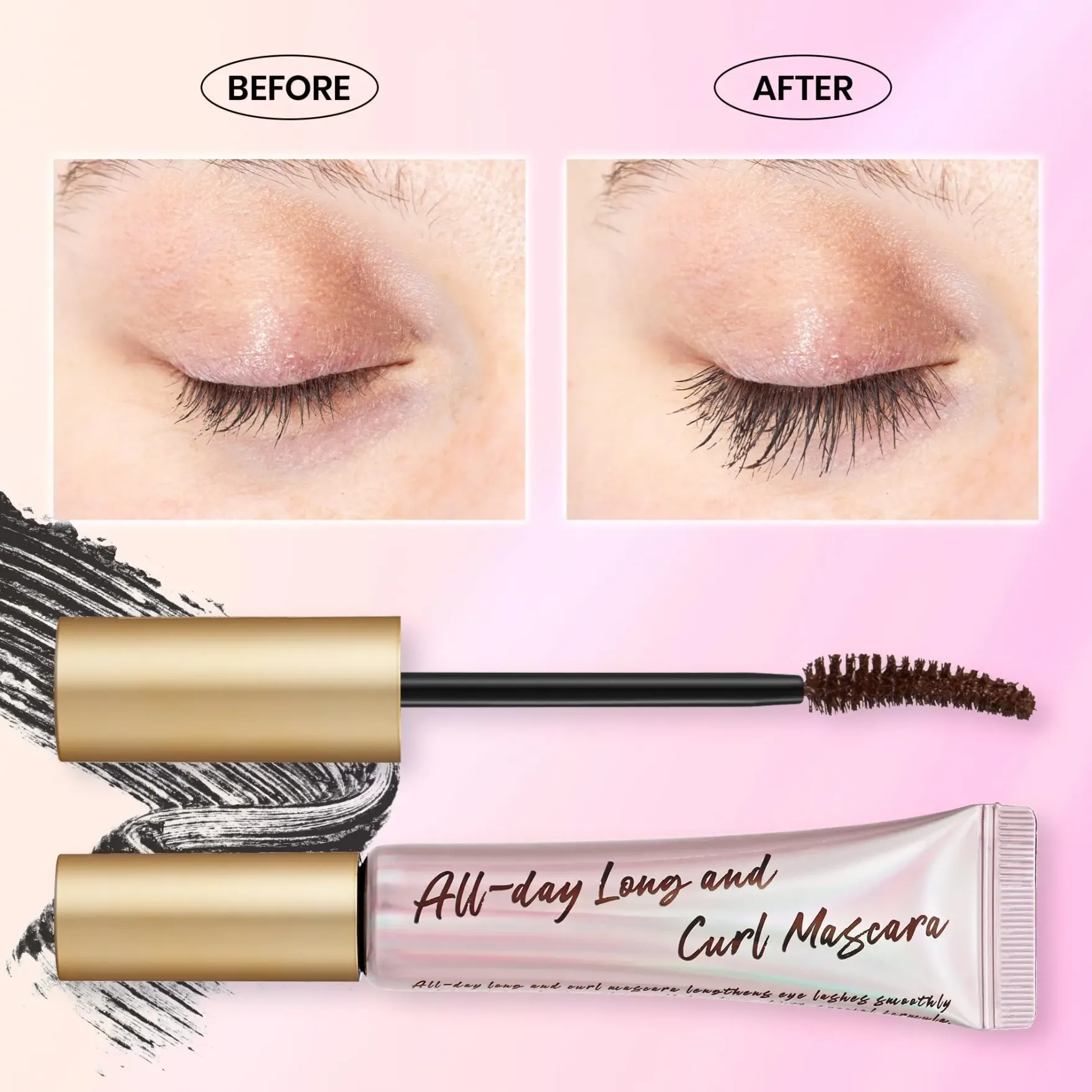 All-Day Long And Curl Mascara 02 Brown