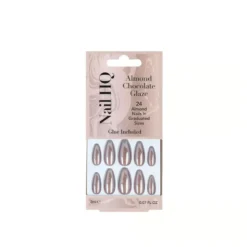 Almond Chocolate Glaze Nails