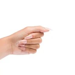 Almond Glossy French Nails