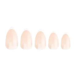 Almond Glossy French Nails