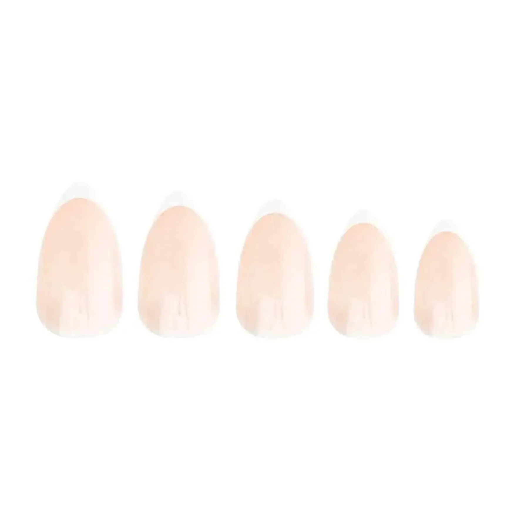 Almond Glossy French Nails