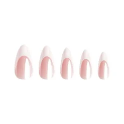 Almond Natural French Glaze Nails