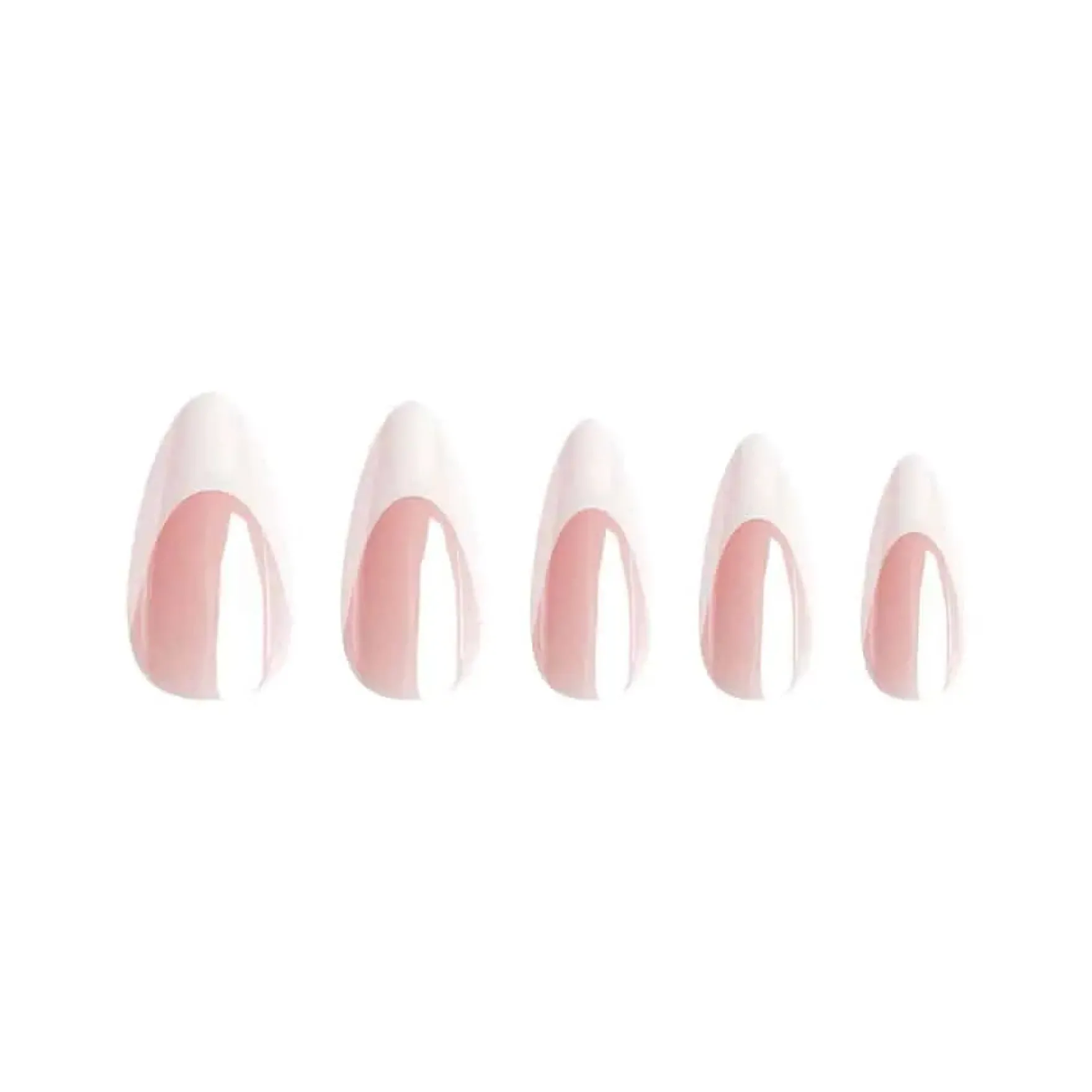 Almond Natural French Glaze Nails