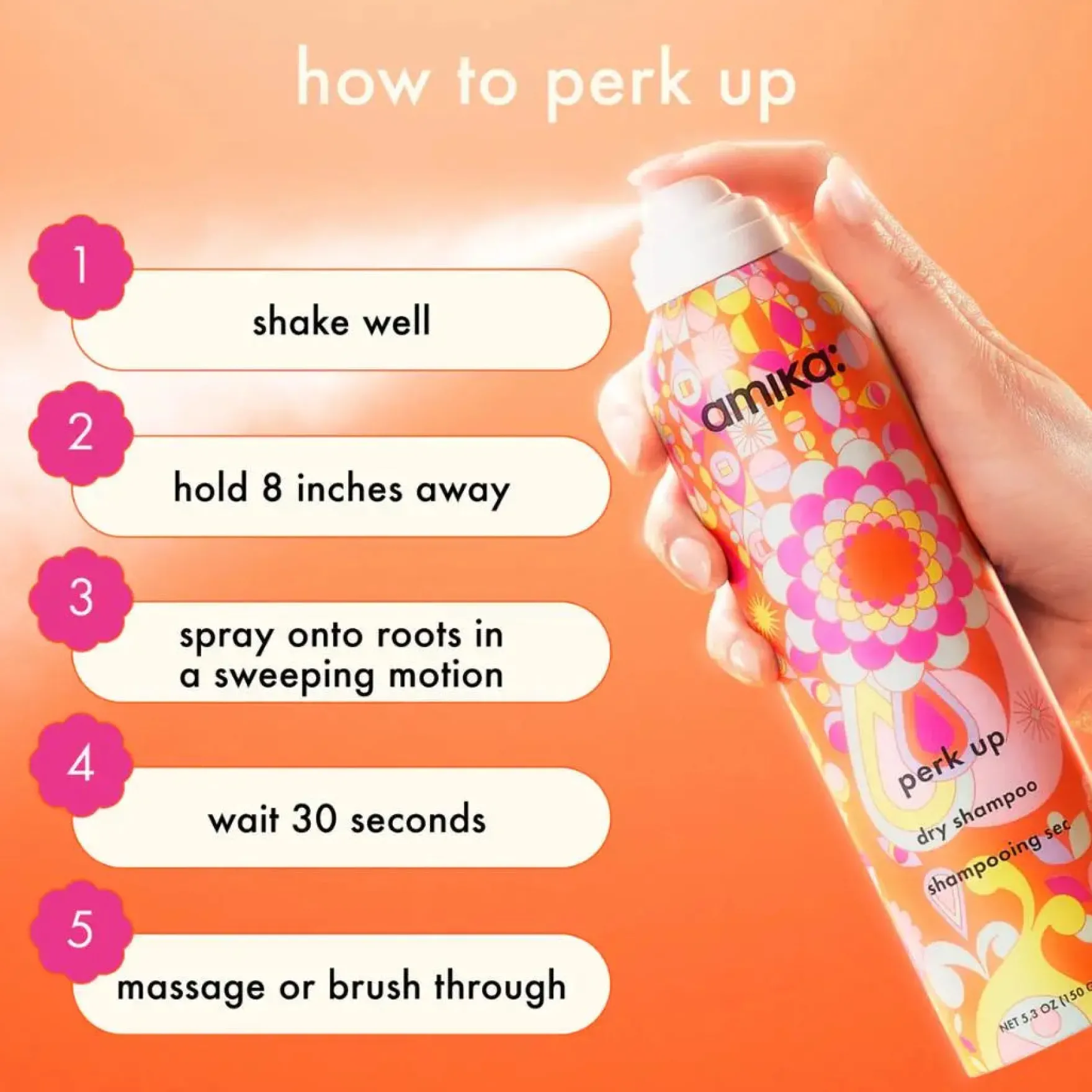 Amika Perk Up Dry Shampoo 67 ml.