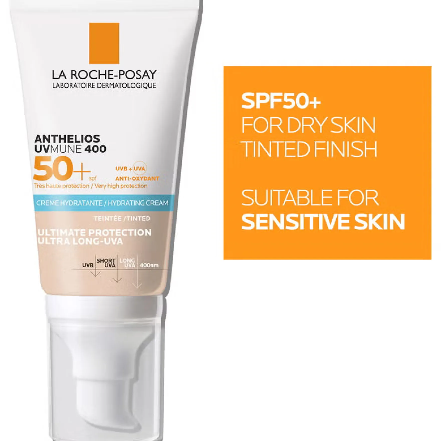 Anthelios UVmune 400 Tinted Moisturising Cream SPF50+
