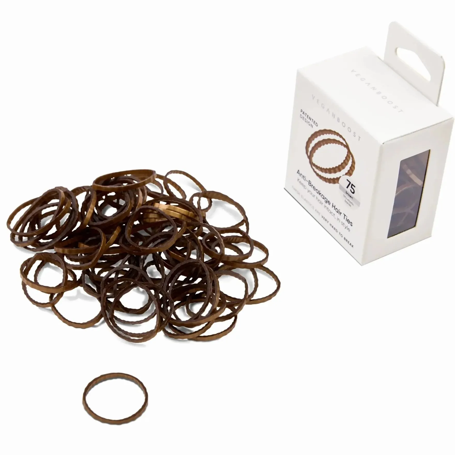 Anti Breakage Hair Ties Brown