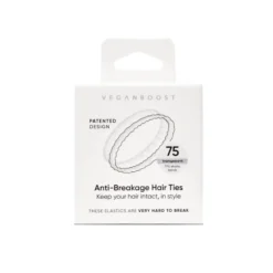 Anti Breakage Hair Ties White
