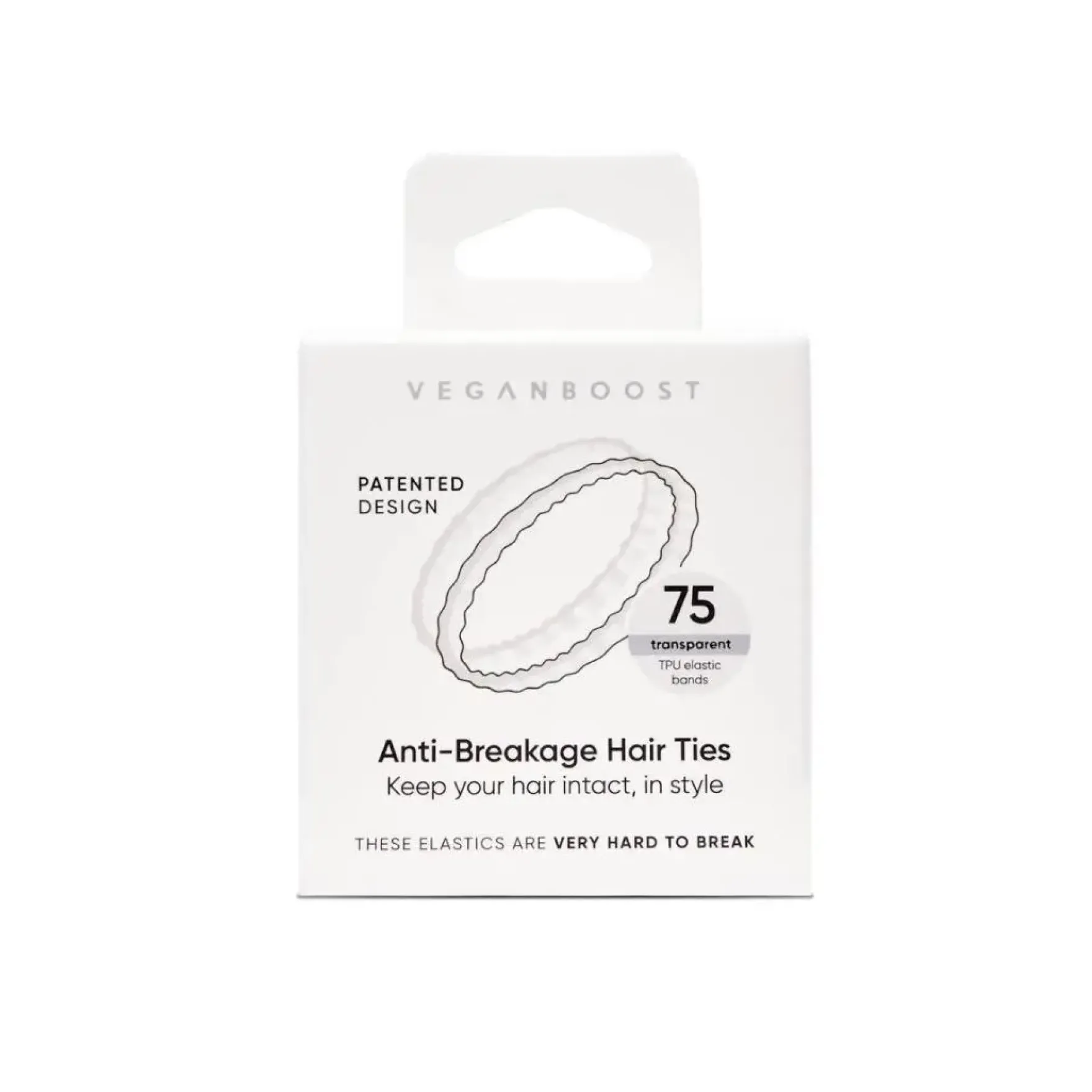 Anti Breakage Hair Ties White
