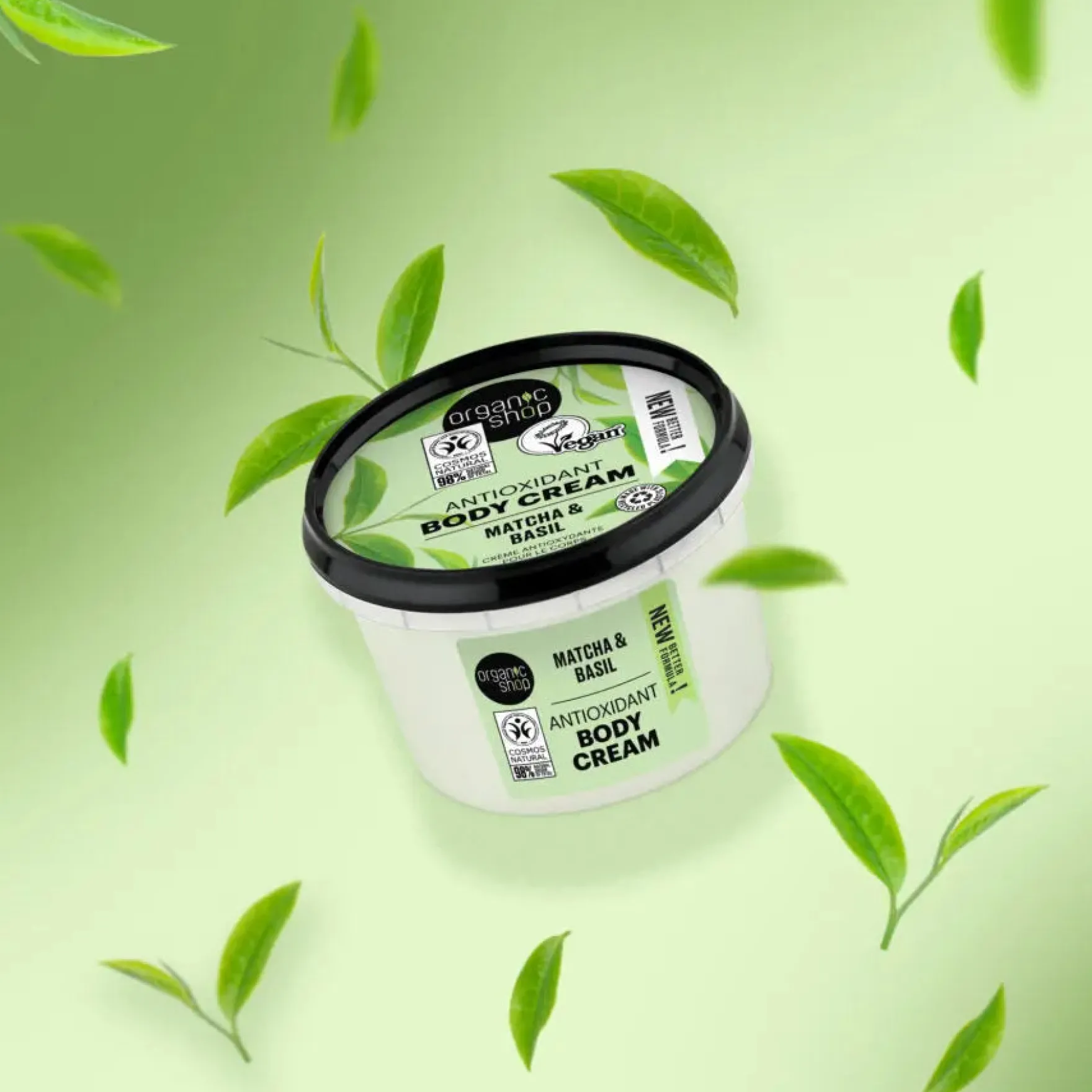 Antioxidant Body Cream Matcha And Basil
