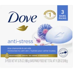 Anti‑Stress Beauty Bar Blue Chamomile & Oat Milk 3-Pack