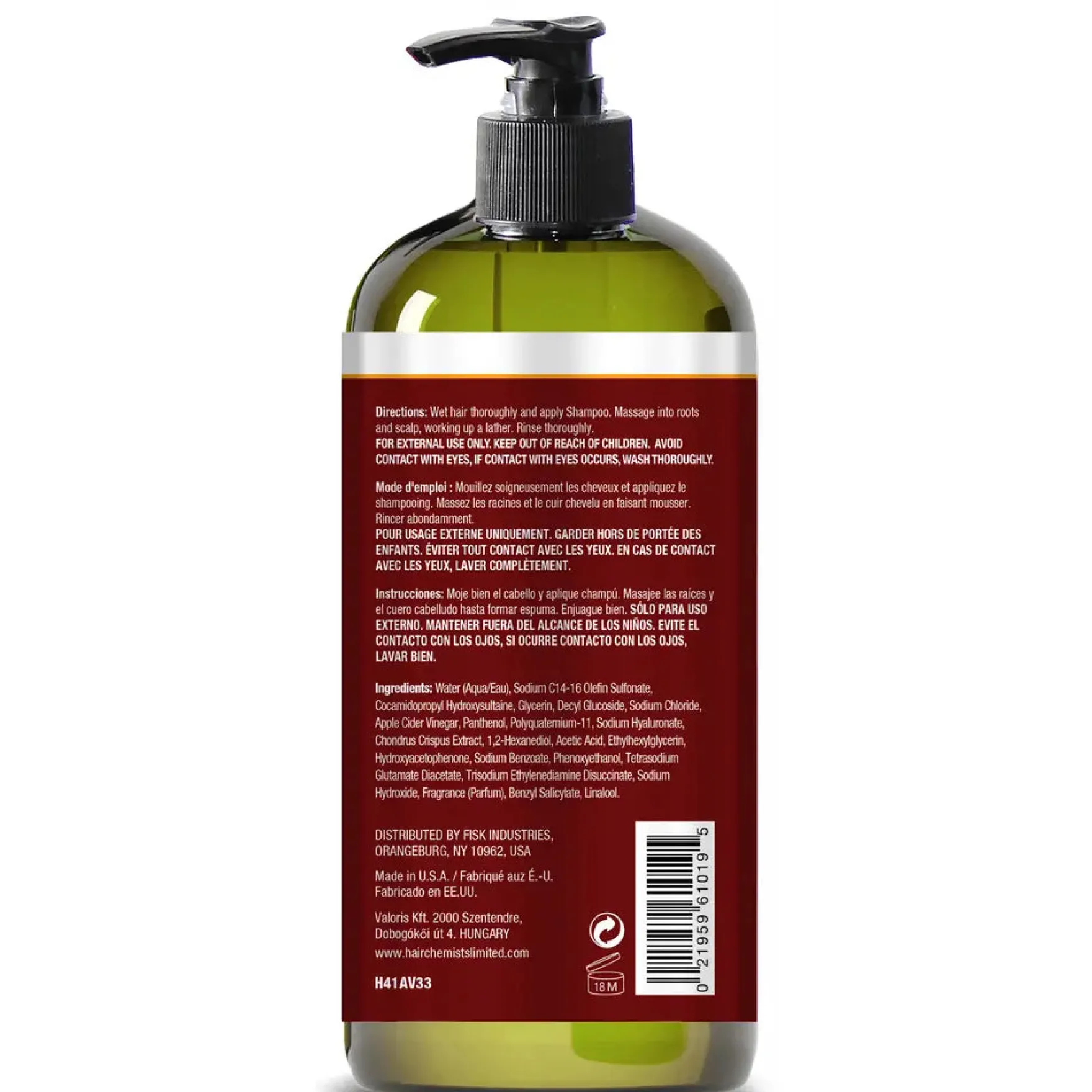 Apple Cider Vinegar Shampoo
