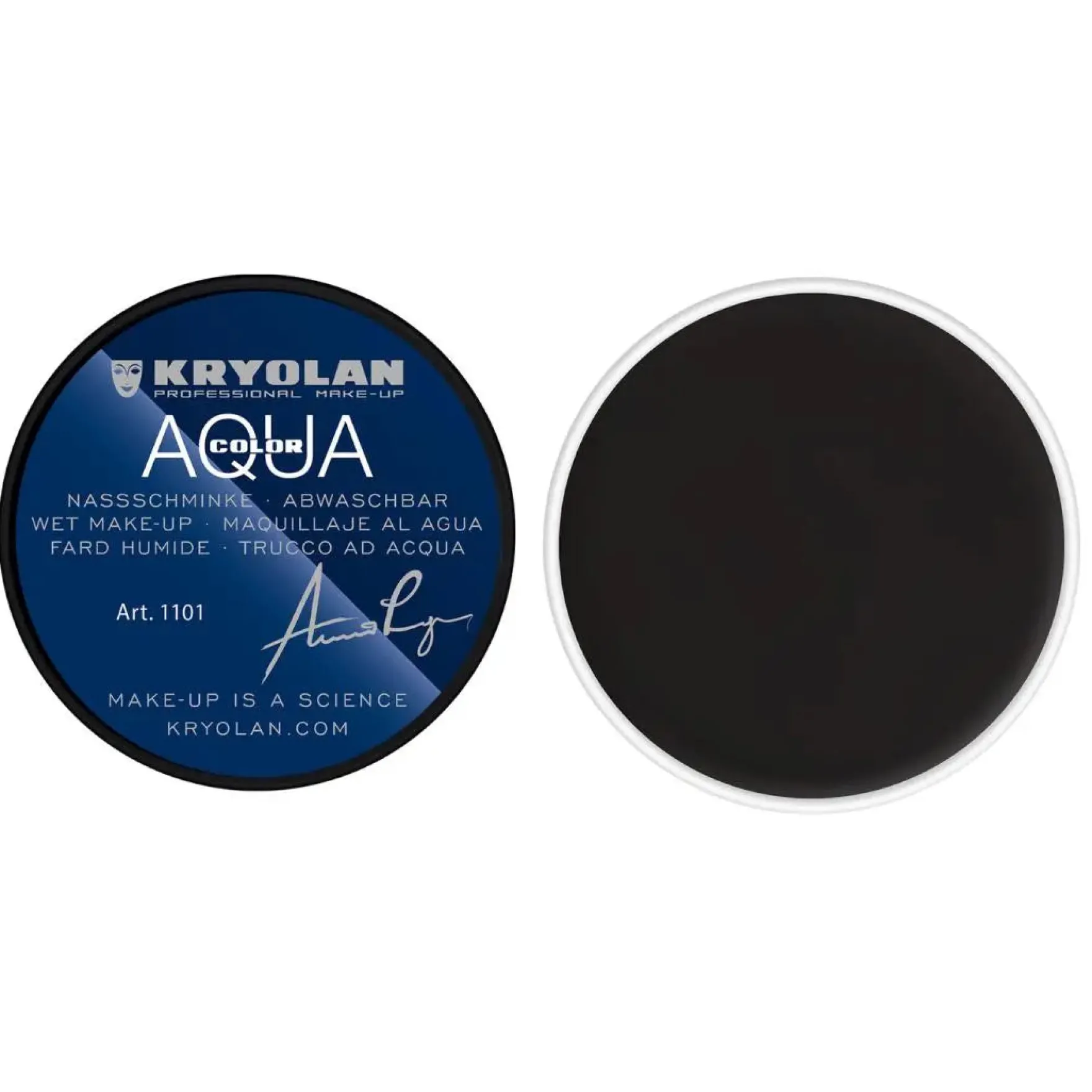 Aquacolor Face Paint 071 Deep Black