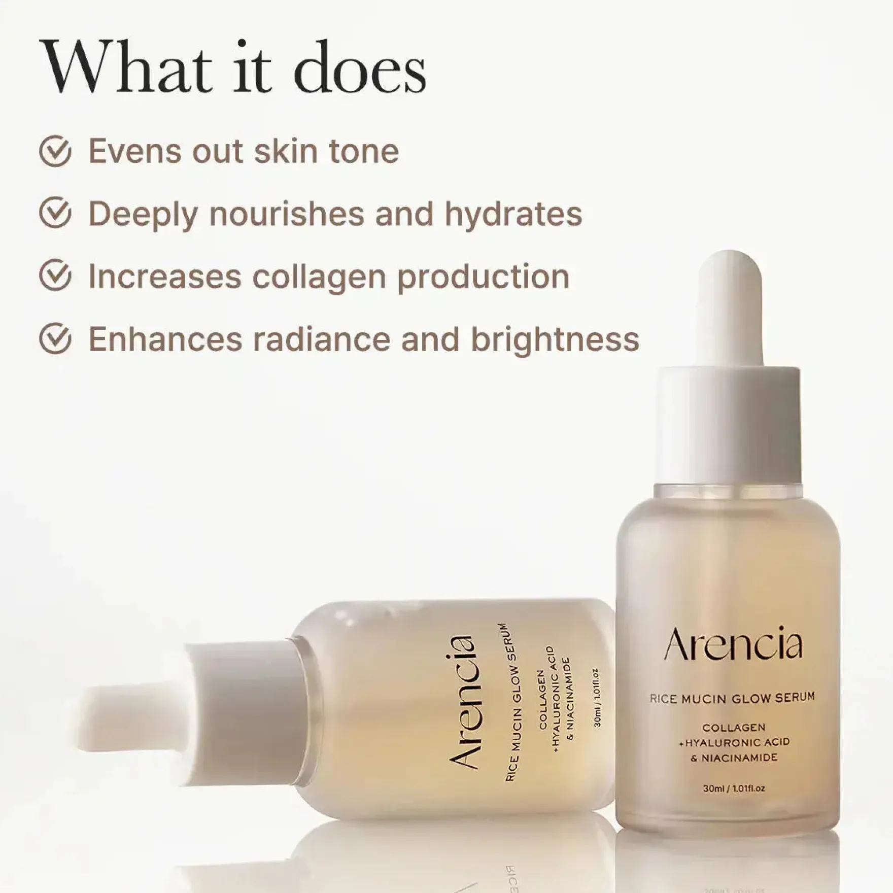Arencia Rice Mucin Glow Serum
