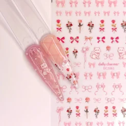 Bejeweled Nail Art Sticker Coquette Roses
