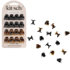 Black & Tort Micro Cloud Clip 16pc Set
