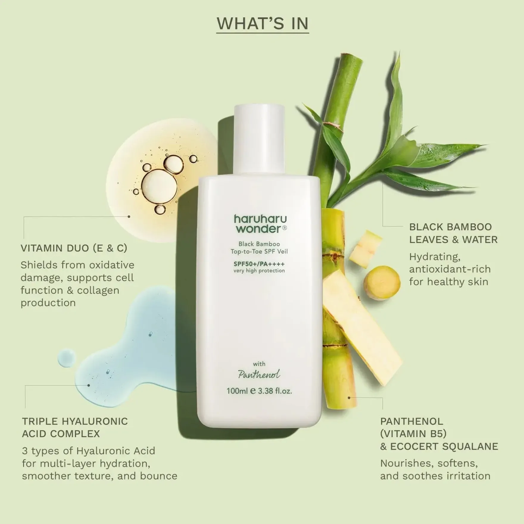 Black Bamboo Top-to-Toe SPF Veil SPF50+ PA++++