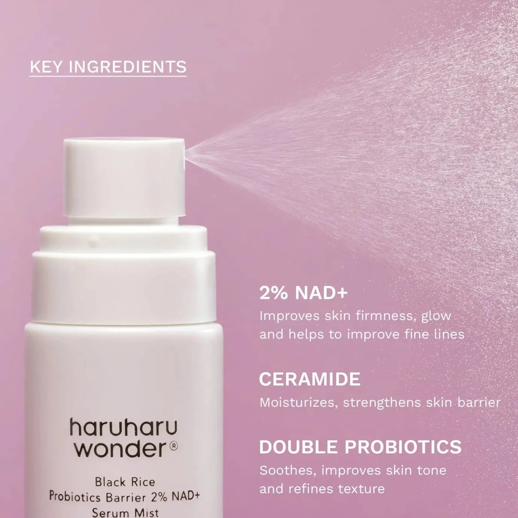 Black Rice Probiotics Barrier NAD+ Serum Mist