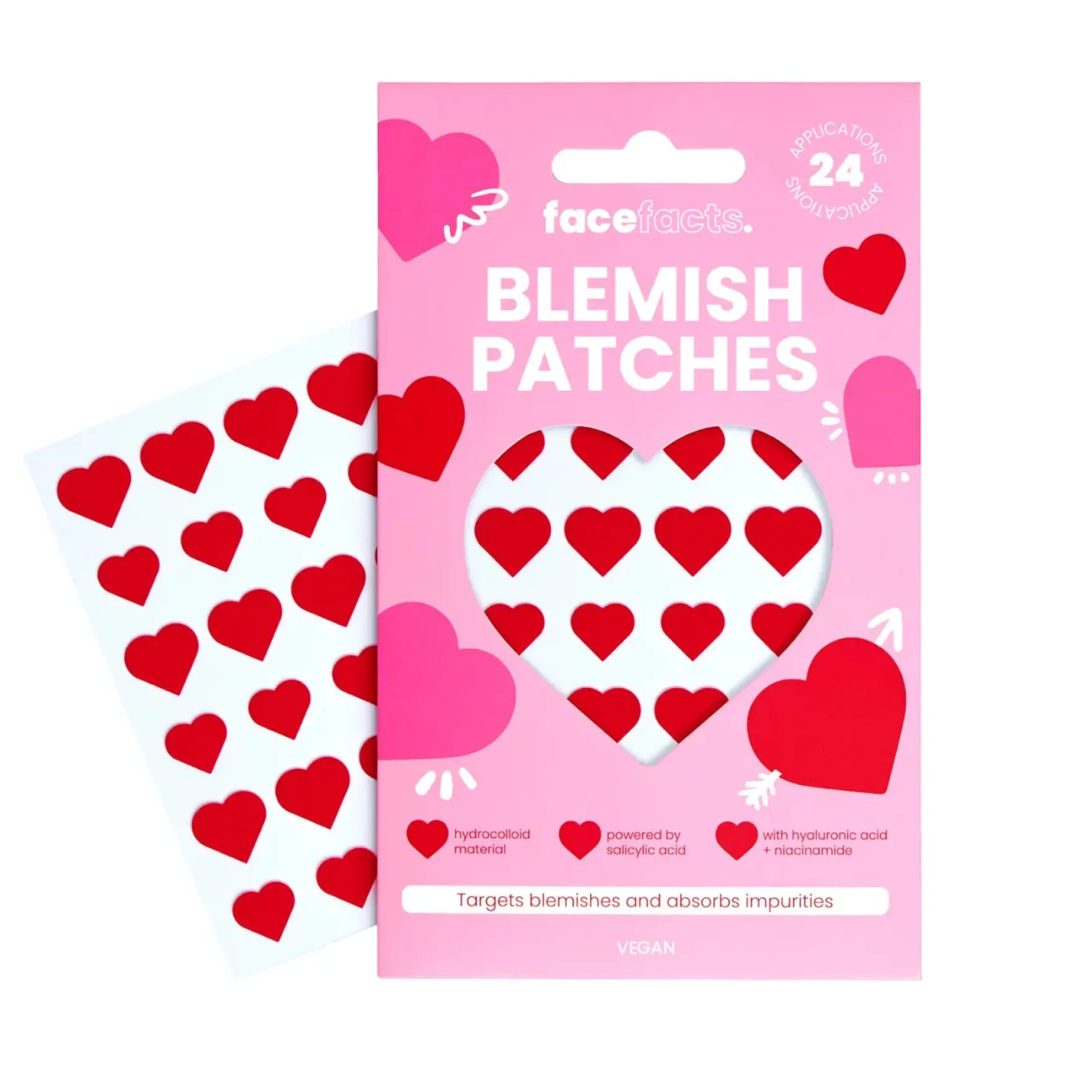 Blemish Patches Red Hearts