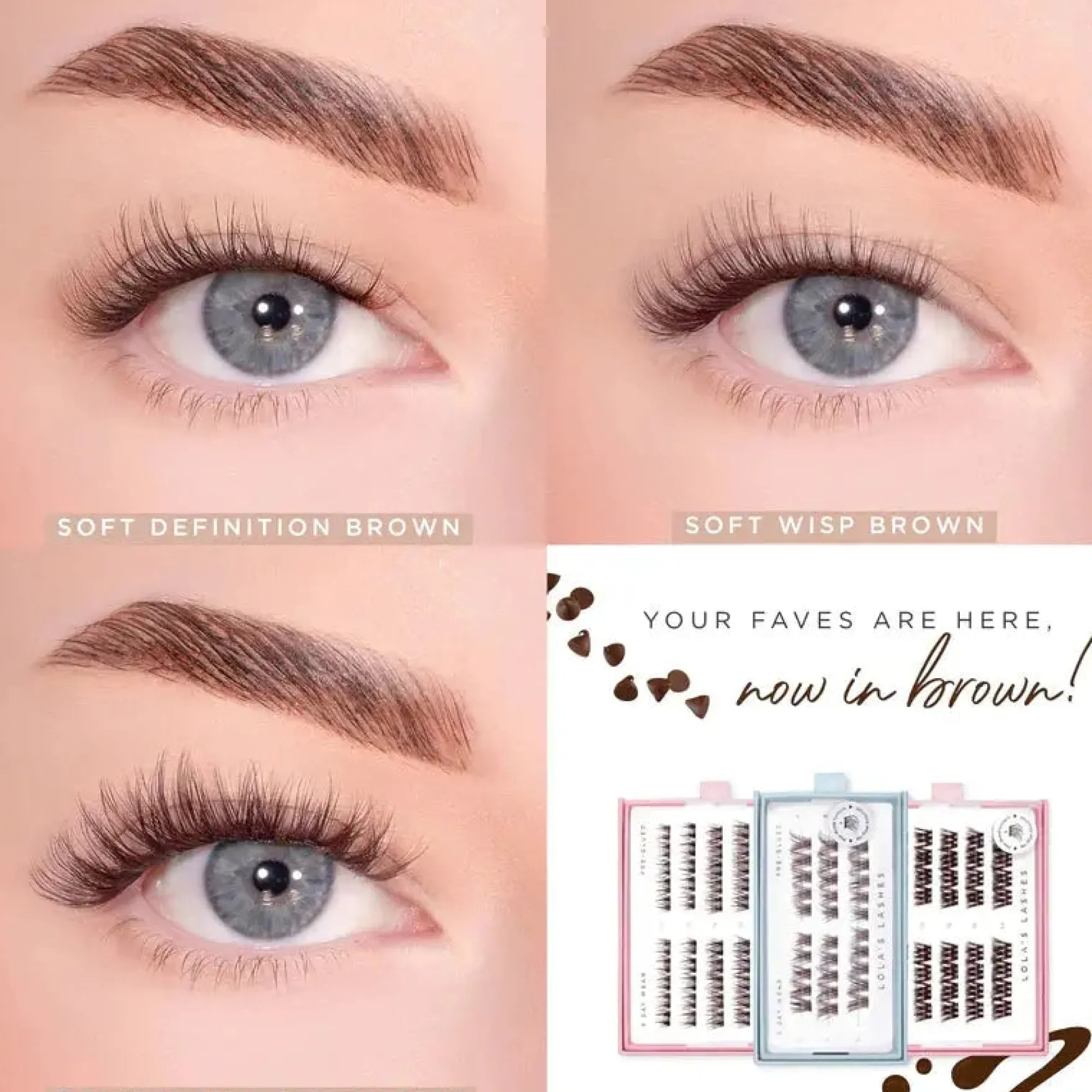 Bold Definition Dark Brown Pre-Glued Lashes