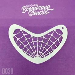 Boomerang Face Paint Stencil By Art Factory Spider Web