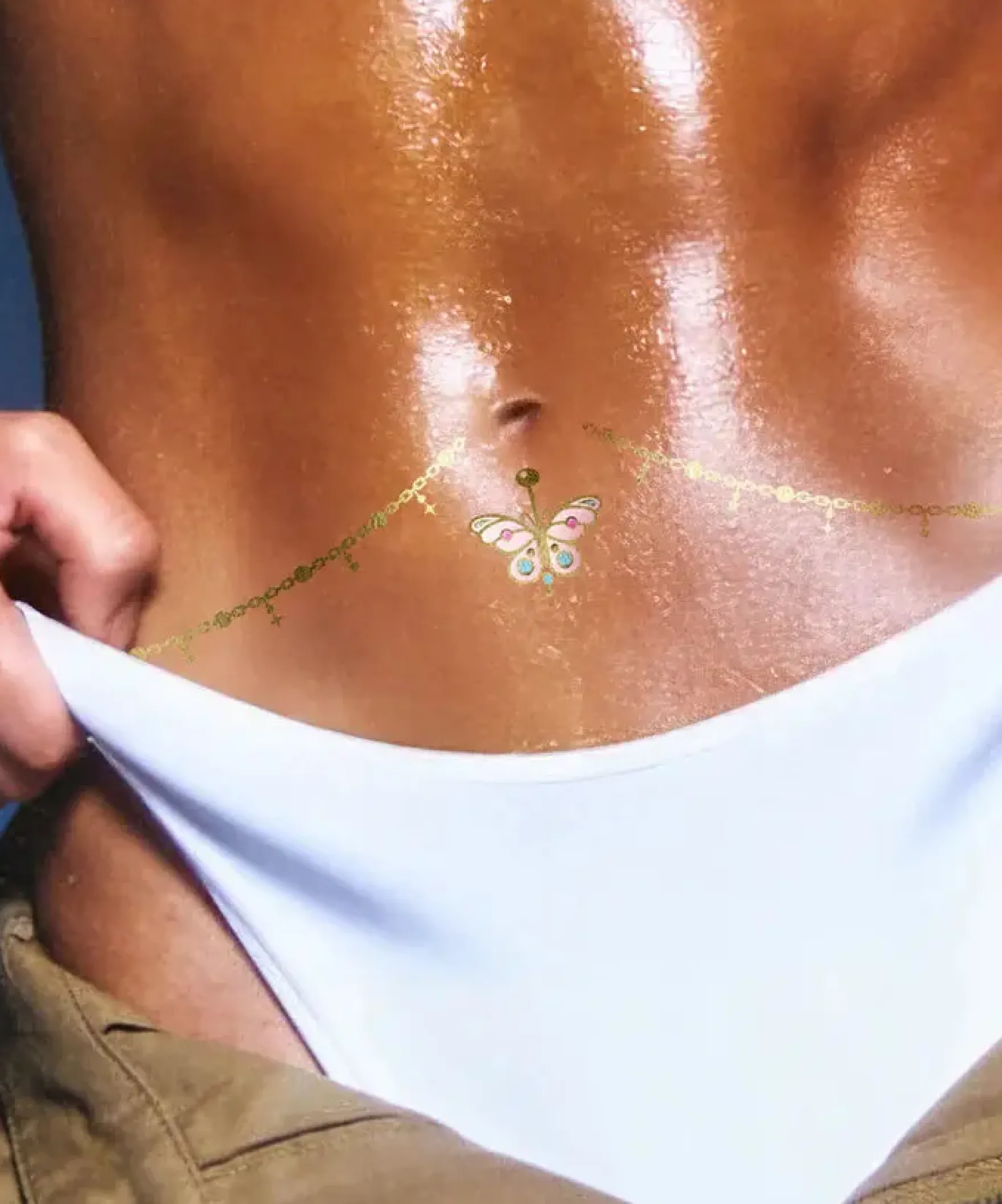 Butterfly Belly Chain and Ring Bodybond