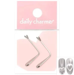 Cat Eye Beating Heart Metal Clip Set