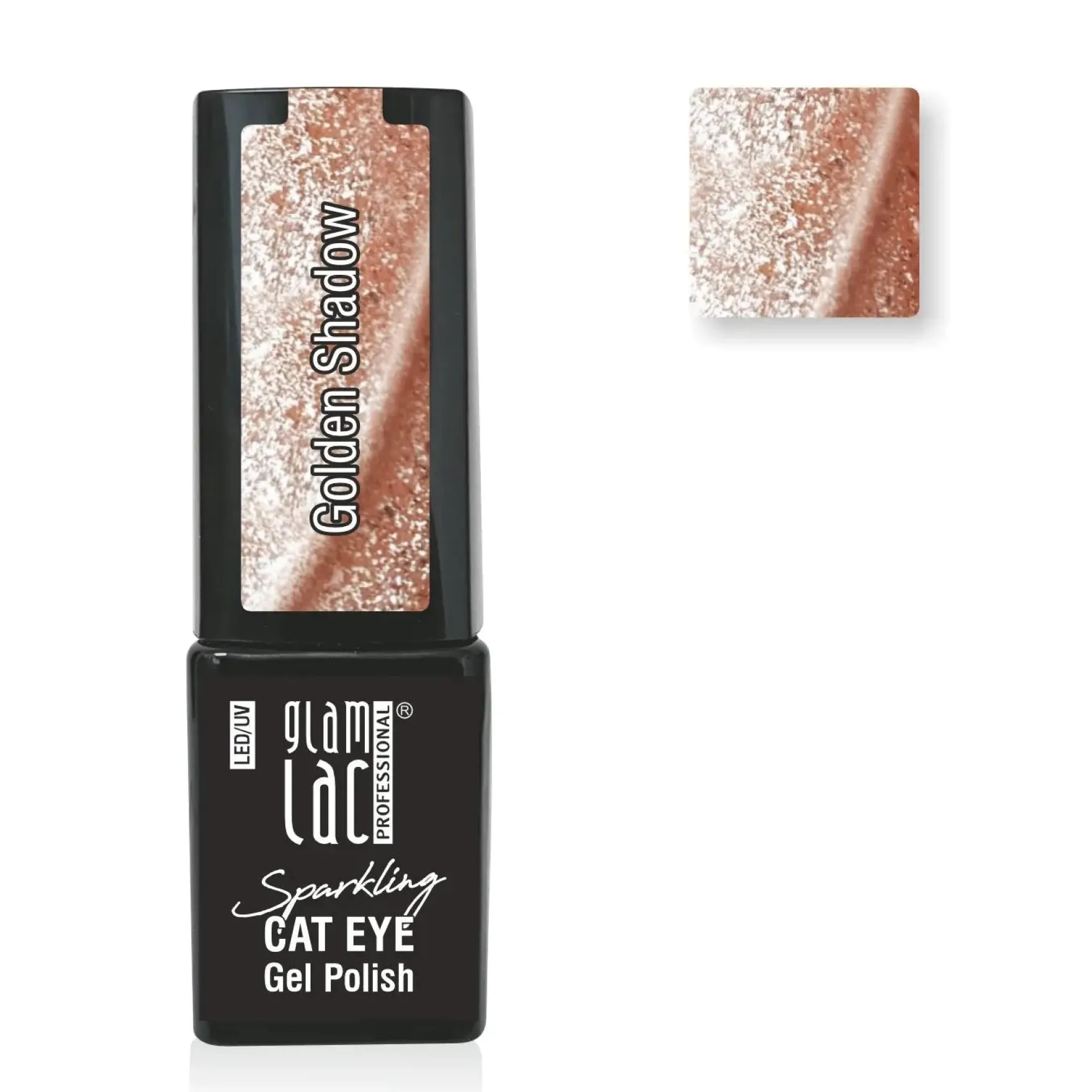 Cat Eye Gel Polish Sparkling Golden Shadow